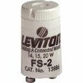 Leviton 14W/15W/20W 2-Pin T8 FS-2 Fluorescent Starter 002-13886-000